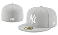 New York Yankees MLB Fitted Cap – Sleek Gray with White Logo
